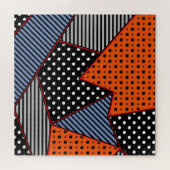 Puzzle Composition géométrique Abstraite : Bleu orange (Horizontal)