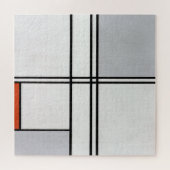 Puzzle Composition (no 1) Gris-rouge | Piet Mondrian | (Horizontal)