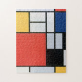 Puzzle Composition Rouge, Jaune, Bleu, Noir, Mondrique (Vertical)