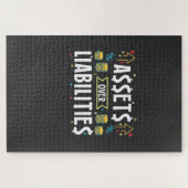 Puzzle Comptable Actif Supérieur au Passif (Horizontal)