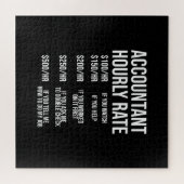 Puzzle Comptable amusant Comptable à taux horaire Comptab (Horizontal)
