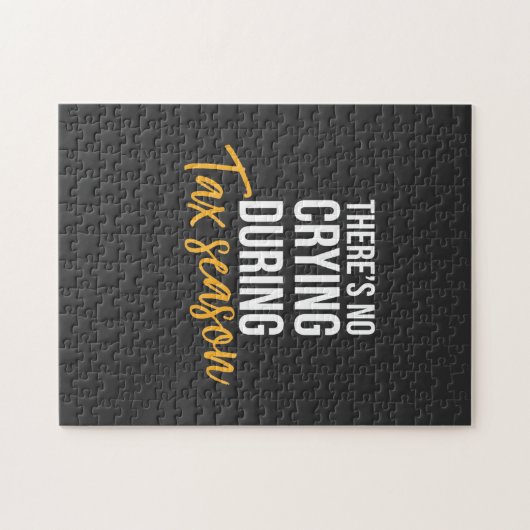 Puzzle Comptable En Saison Fiscale (Horizontal)