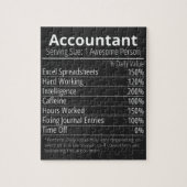 Puzzle Comptable Nutrition Fact, Nutrition Fact (Vertical)