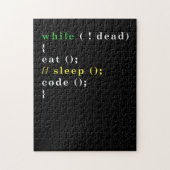 Puzzle Computer Science Python Programmer Eat Code Sleep (Vertical)