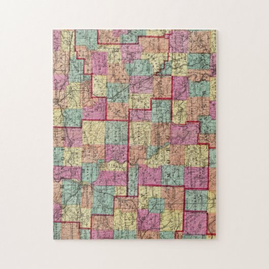 Puzzle Comtés de l'Ohio (Vertical)