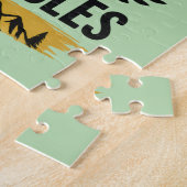 Puzzle Concentrez-vous sur vos objectifs Vert sauge Motiv (Côté)