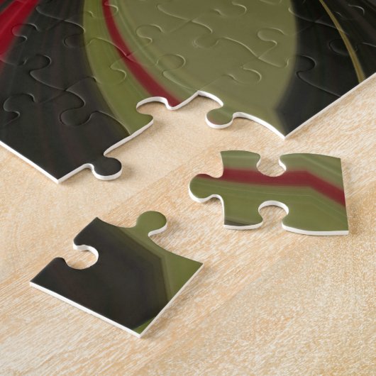 Puzzle Conception abstraite avec lignes de flux Imprimer (Côté)