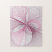 Puzzle Conception Abstraite de fractal rose pâle moderne (Vertical)