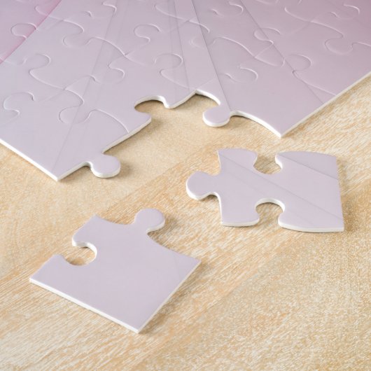 Puzzle Conception Abstraite de fractal rose pâle moderne (Côté)