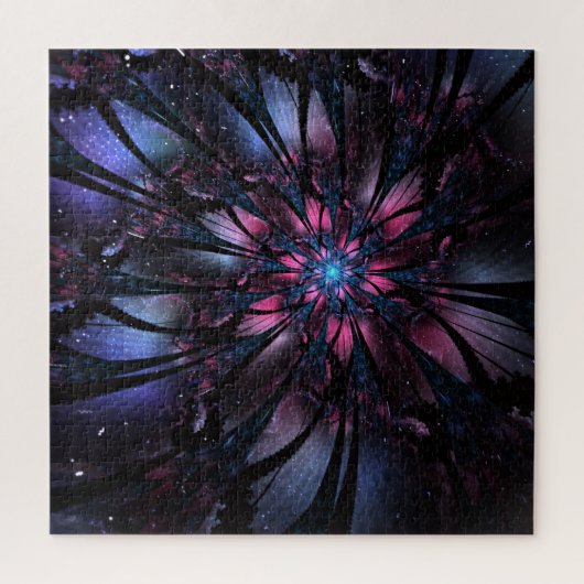Puzzle Conception Abstraite des fleurs fractales. (Vertical)