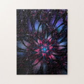 Puzzle Conception Abstraite des fleurs fractales. (Vertical)