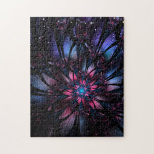 Puzzle Conception Abstraite des fleurs fractales.