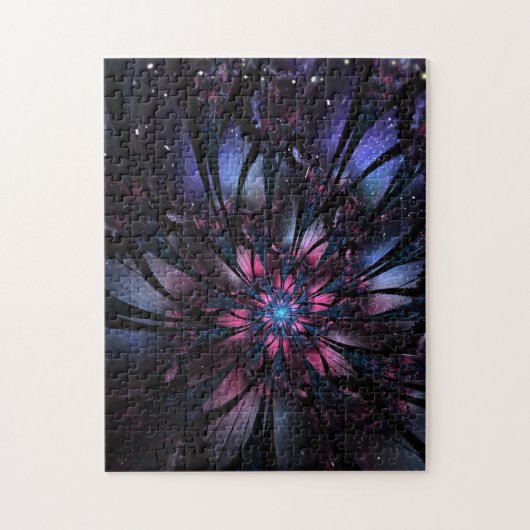 Puzzle Conception Abstraite des fleurs fractales. (Vertical)