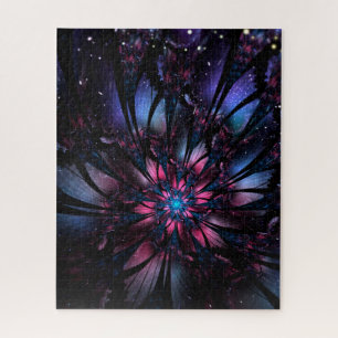 Puzzle Conception Abstraite des fleurs fractales.