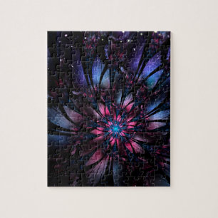 Puzzle Conception Abstraite des fleurs fractales.