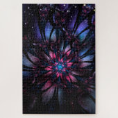 Puzzle Conception Abstraite des fleurs fractales. (Vertical)