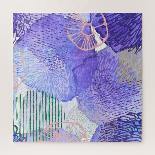Puzzle Conception abstraite violette (Vertical)