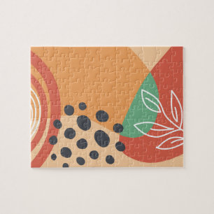 Puzzle Conception bohème abstraite, art moderne organique