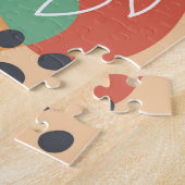 Puzzle Conception bohème abstraite, art moderne organique (Côté)