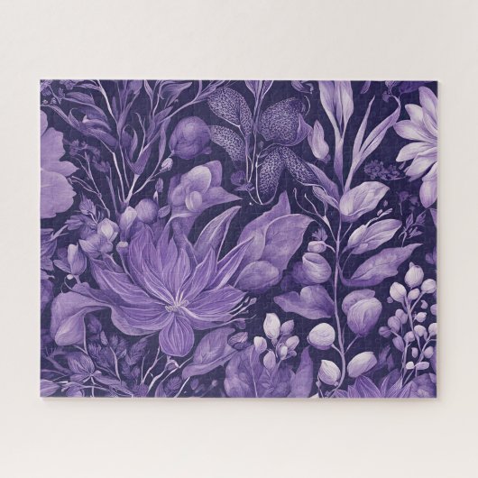 Puzzle Conception botanique élégante Purple Dream (Horizontal)
