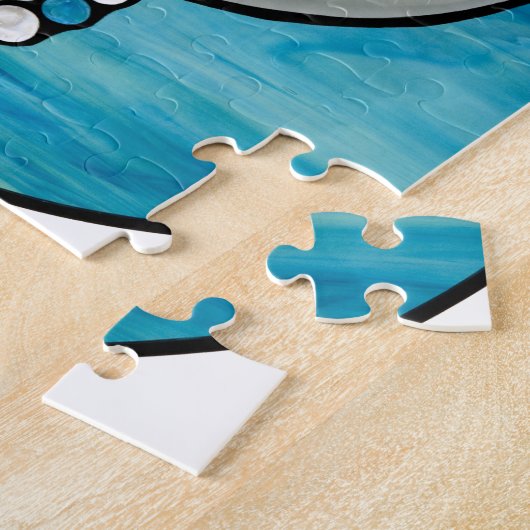 Puzzle Conception d'art en verre souillé de baleine (Côté)