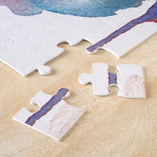 Puzzle Conception d'art floral moderne à l'aquarelle (Côté)