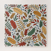 Puzzle Conception de Carré feuille couleur automne (Horizontal)