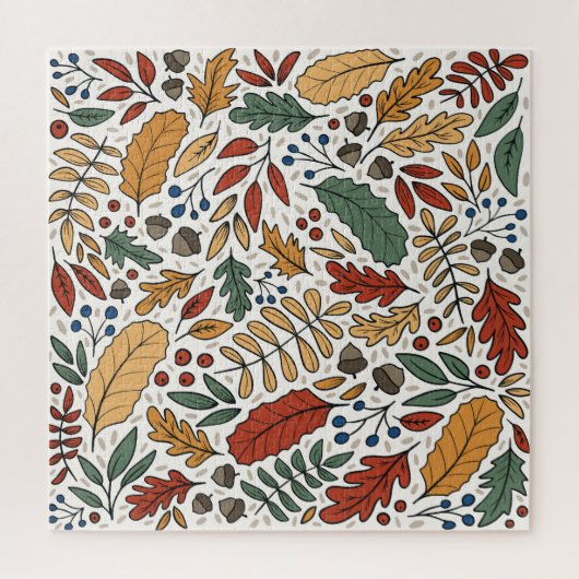 Puzzle Conception de Carré feuille couleur automne (Vertical)