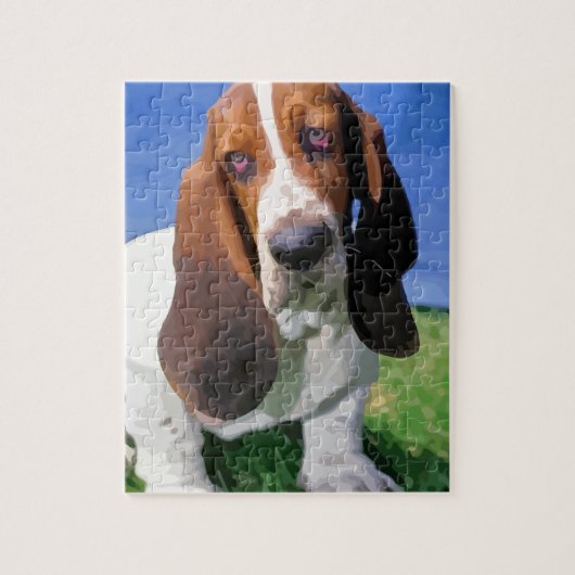 Puzzle Conception de chien de Basset Hound (Vertical)