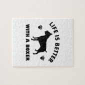 Puzzle conception de chien de boxeur (Horizontal)