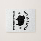 Puzzle Conception de chien de Pomeranian (Horizontal)