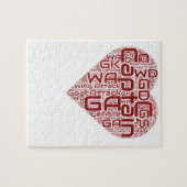 Puzzle Conception de coeur de positions de net-ball (Horizontal)