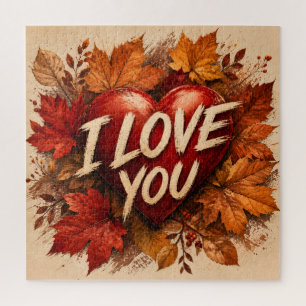 Puzzle Conception de cœur Je T'Aime