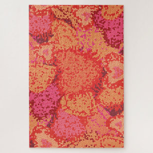 Puzzle Conception de coeurs en mosaïque mignonne