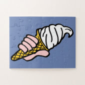 Puzzle Conception de crème glacée avec cône de crème glac (Horizontal)