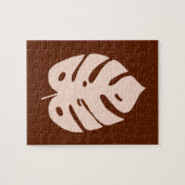 Puzzle Conception de cuivre unique de plante tropicale de (Horizontal)