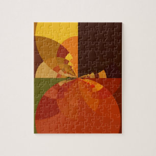 Puzzle Conception de dessin d'art abstrait de couleur ton