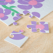 Puzzle Conception de fleurs vibrantes en fleurs (Côté)