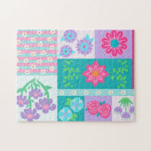 Puzzle Conception de fleurs vibrantes en fleurs (Horizontal)