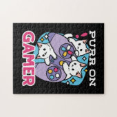 Puzzle Conception de gamer de chat - Purr sur Gamer Joyst (Horizontal)