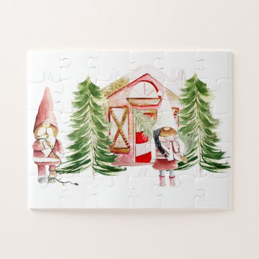 Puzzle Conception de gnome de NOËL 1 (Horizontal)