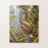 Puzzle Conception de hérisson de jardin printanier (Vertical)