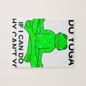 Puzzle Conception de inspiration de grenouille de yoga (Horizontal)