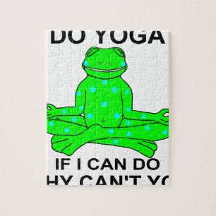 Puzzle Conception de inspiration de grenouille de yoga