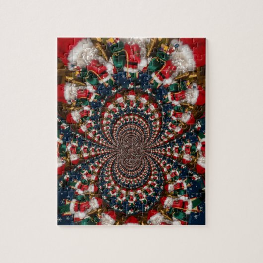 Puzzle Conception de kaléidoscope de Noël spécial Père No (Vertical)