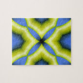 Puzzle Conception de kaléidoscope jaune bleu (Horizontal)