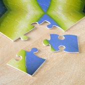 Puzzle Conception de kaléidoscope jaune bleu (Côté)