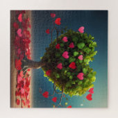 Puzzle Conception de la Saint Valentin, Coeur sur les arb (Horizontal)