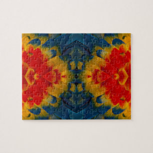 Puzzle Conception de l'ara rouge kaléidoscope