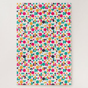 Puzzle Conception de motif géométrique coloré